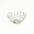 Creative Countertop Iron Household Organizer Vegetable Mesh Bowl Kitchen Storage Metal Wire Fruit Basket